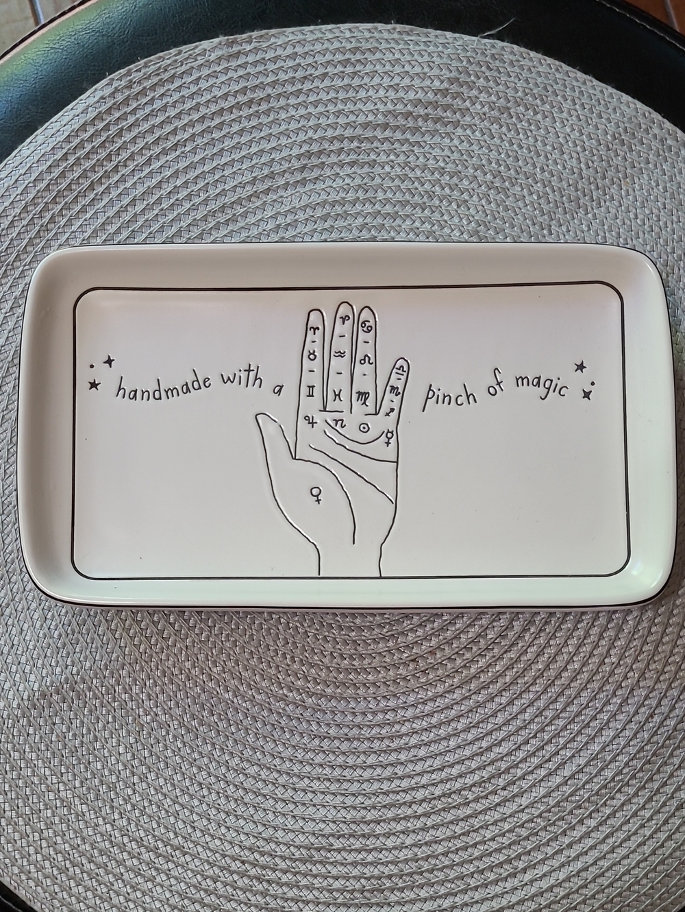 NEW Rae Dunn 'Handmade With A Pinch of Magic' Decorative Trinket Tray